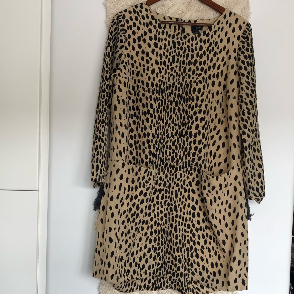 J crew leopard dress